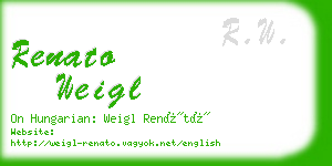 renato weigl business card